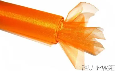 Immagine prodotto di Organza decorativa 48 cm 1 rotolo arancione