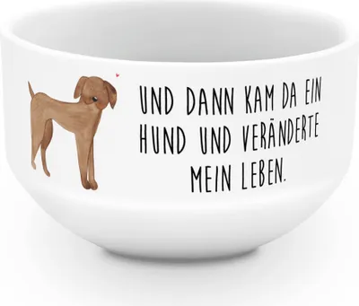 Produktbild von Mr. & Mrs. Panda schale Hund Dogge - Weiß - Geschenk, Herz, Tierliebhaber, Verliebt, Schüssel, Obstschale, Müslischale Lustig, Frühstücksschüssel, bunte, Hunde
