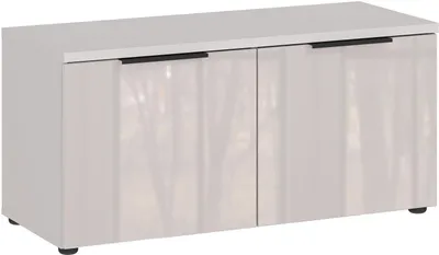 Produktbild von Garderobenbank - 97 x 40 cm - 2 Türen - Creme