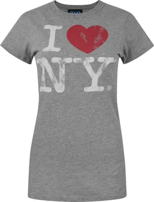 Produktbild von Junk Food - "I Love New York" T-Shirt für Damen NS6242 (L) (Grau)