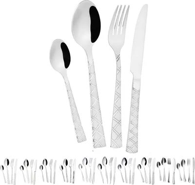 Produktbild von Besteck Set Tullip #22, 84tlg, Edelstahl 18/10
