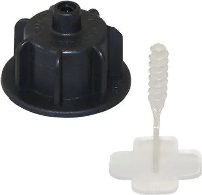 Produktbild von Karl Dahm 600 Zughauben schwarz + 5000 Gewindelaschen 2 mm 13502