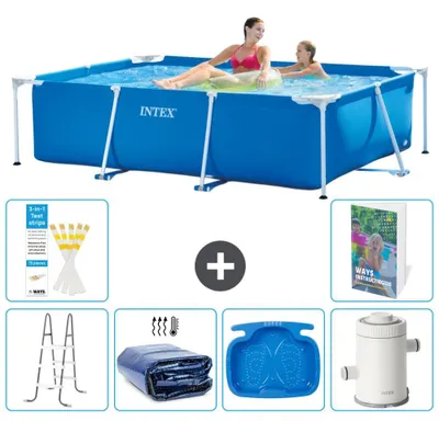 Produktbild von Rechteckiger Frame Pool - 220x150x60 cm - 7-teilig  S144