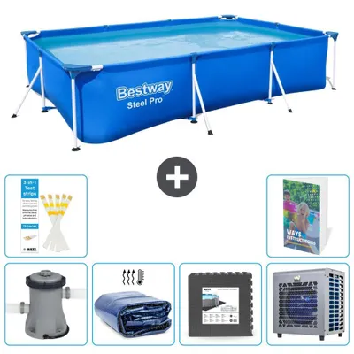 Immagine prodotto di Bestway Steel Pro, piscina rettangolare - 300x201x66 cm - 5 pezzi, modello S190