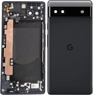 Produktbild von Original Google Pixel 6a Gehäuse Akkudeckel Backcover Charcoal Akzeptabel