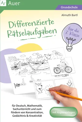 Produktbild von Differenzierte Rätselaufgaben für die 3. Klasse