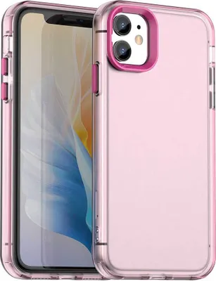 Produktbild von Handyhülle für iPhone 11 Schlank Durchscheinend Matt Stoßfest Schutzhülle Rot