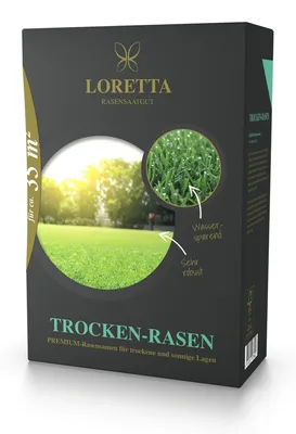 Artikelbild 1 von 'Trocken-Rasen Mantelsaat Vital (1,1 kg)' aus der Kategorie Loretta Trockenrasen