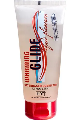 Zdjęcie produktu dla Hot - Rozgrzewający Glide Liquid Pleasure Lubrykant Na Bazie Wody 100 Ml