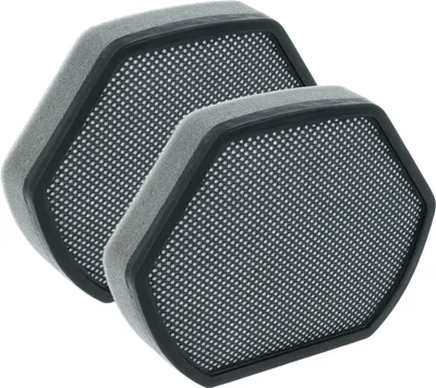 Produktbild von vhbw 2x Staubsaugerfilter kompatibel mit Bosch SMS50L02EU, SMS69T16EU, SMS53L88EU Staubsauger - Schaumstofffilter Schwarz Grau