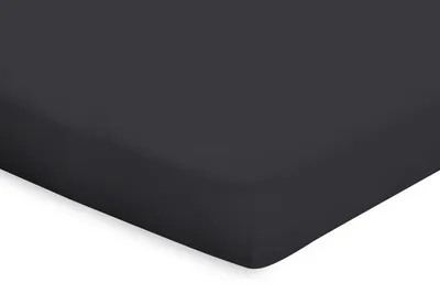 Produktbild von Eleganzzz Topper-Spannbetttuch Perkal – Anthrazit  – 180x200  – speziell für Matratzentopper
