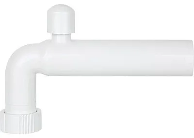 Produktbild von ASW Abgangsbogen PP Weiß Kunststoff DN50