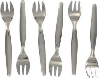 Image de Lot de 6 fourchettes à huîtres 12,5 cm Fackelmann