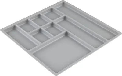 Produktbild von Einsatzschale 277x277x17mm grau Kunststoff, passend für Holz- und Metallmulden