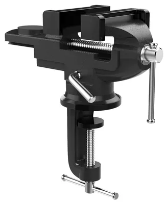 Productafbeelding van Tafelbankschroef - Bankschroef - 3 inch - 360 graden draaibaar - Zwart
