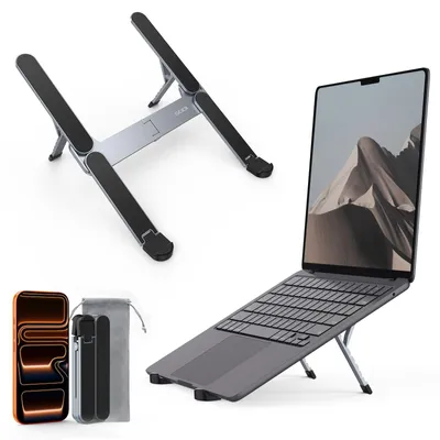 Obrázek produktu pro Skládací stojan na notebook z hliníku s 6 nastavitelnými výškami