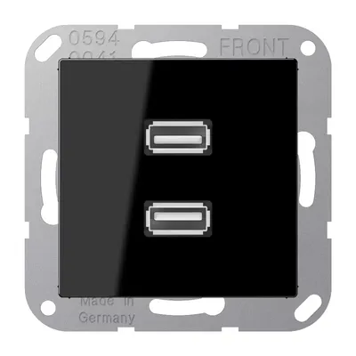 Zdjęcie produktu dla Jung MAA1153SW 2 x USB, czarny