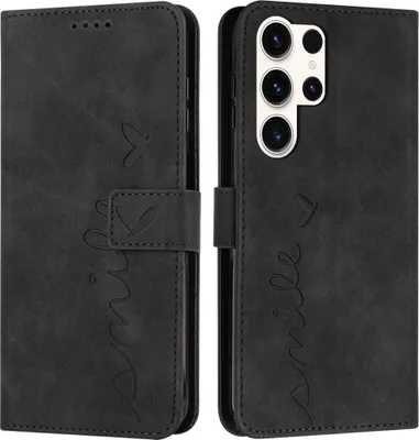 Produktbild von Samsung Galaxy S25 Ultra Hülle - Coverup Smile Klapphülle - Schwarz