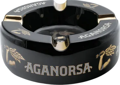 Produktbild von Aganorsa Leaf schwarz / gold, Zigarrenaschenbecher aus Keramik