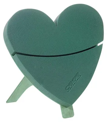 Produktbild von OASIS Steckschaum BIOLINE Deco Herzen 30cm Steckmasse Steckschwamm - 2 Stück