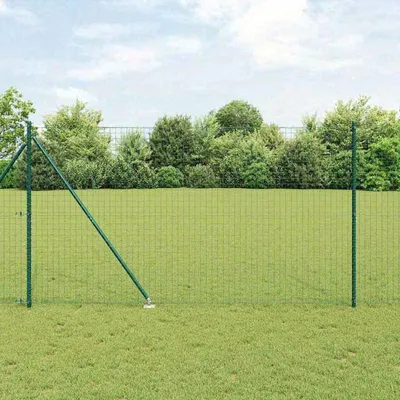 Zdjęcie produktu dla Słupki ogrodzeniowe – Słupki do płotów – Słupki ogrodzeniowe – Stal ocynkowana – 180 cm – Zestaw 7 sztuk – Zielony