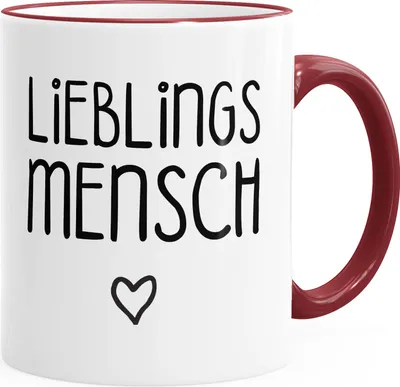 Produktbild von Kaffee-Tasse Lieblingsmensch Geschenk-Tasse Liebe Freundschaft Partner Freundin MoonWorks® unisize