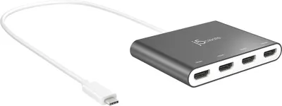 Image de j5create JCA366-N Adaptateur USB-C vers HDMI 4 ports multi-écrans