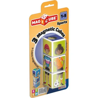 Produktbild von Geomag 111 SPORTS Magiccube Jobs 3 Cubes, Mehrfarbig