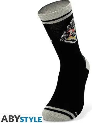 Produktbild von Socken ABYSTYLE HARRY POTTER Schwarz & Grau Hogwarts, Schwarz/Grau