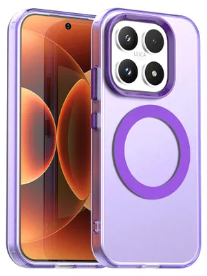 Produktbild von Magnetisch Hülle für Xiaomi 17, Schlank Durchscheinend Matt Stoßfest Handyhülle Lila