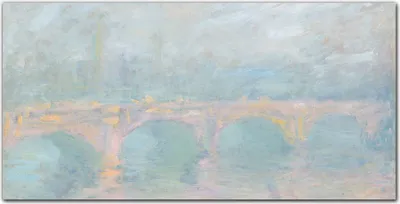 Produktbild von Coloray Bild aus Acryl 140 cm x 70 cm - Dekoration Wohnzimmer Wanddekoration Gehärtetes Acryl Küche Bild auf Acrylglas - Monet Waterloo Bridge