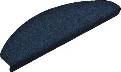 Immagine prodotto di vidaXL Tappetini autoadesivi per gradini 20 pezzi 65x21x4 cm Blu Navy Semicircolare Grande