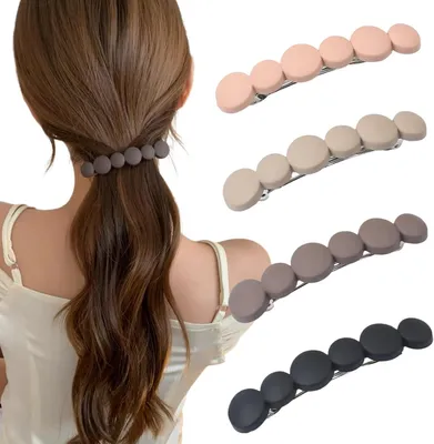 Imagen del producto de Horquillas francesas, juego de 4 unidades, ideales para cabello fino, pequeñas pinzas para el cabello, para mujeres y niñas