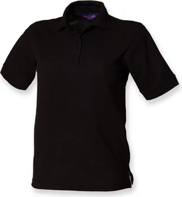Produktbild von Henbury H401 | Damen Piqué Poloshirt 65/35 - Farbe: Black - Größe: L