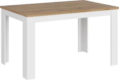 Obrázek produktu pro Rozkládací stůl Konsimo s nadčasovým designem v moderním stylu "DAMINO", bílý, laminovaná nábytková deska, moderní, 135-184x78x86 cm