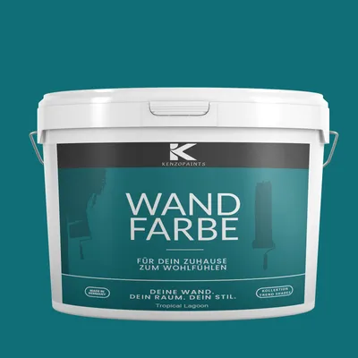 Produktbild von Kenzopaints 10Liter Wandfarbe Designfarbe Innenfarbe - Tropical Lagoon