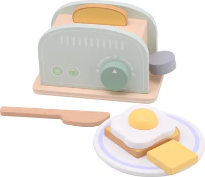 Produktbild von Jouéco Holzspielzeug Toaster mit Zubehör -