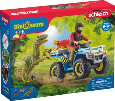 Obrázok produktu pre Schleich Útek pred velociraptorom na štvorkolke (41466)