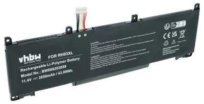 Produktbild von vhbw Akku kompatibel mit HP ProBook 650 G8, 450 G8 Notebook (3850 mAh, 11,4 V, Li-Polymer)