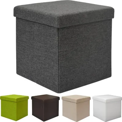 Obrázek produktu pro Skládací sedací kostka 38x38x38cm tmavě šedá