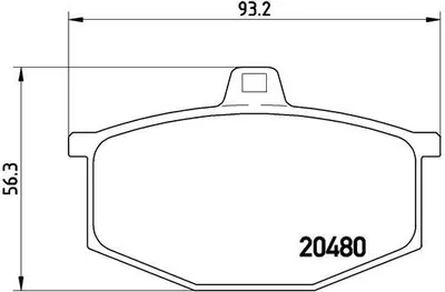 Produktbild von Brembo Bremsbelagsatz, Scheibenbremse Vorderachse P 68 005