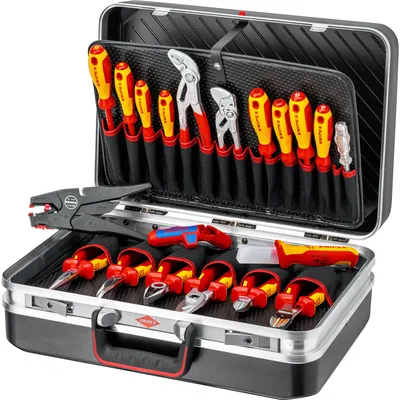 Produktbild von Knipex 2120, Schwarz, Metallisch, Rot, Gelb, 400 mm, 200 mm, 190 mm, 7,45 kg, 20 Werkzeug