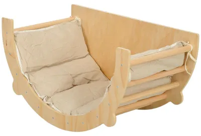 Image de Panneau d'escalade 3 en 1 | Couleur : bois naturel | Dimensions : 52 x 90 x 50 cm