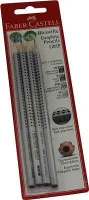 Zdjęcie produktu dla FABER-CASTELL Bleistift Grip 2001 (H HB B 2B) BK 4 Stk.