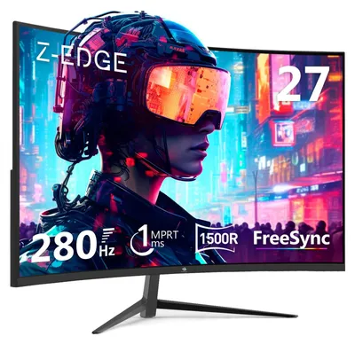 Imagen del producto de Monitor de juego curvo de 27 pulgadas - 280 Hz - 1 ms - Pantalla VA Full HD - HDMI y DisplayPort