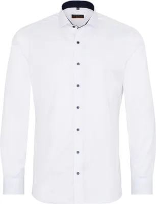 Produktbild von Eterna - Slim Fit - Bügelfreies Herren Langarm Hemd, (8819 F142), Größe:43, Farbe:Weiß (00)