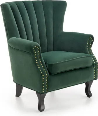 Produktbild von Fotel do salonu TITAN VELVET ciemnozielony