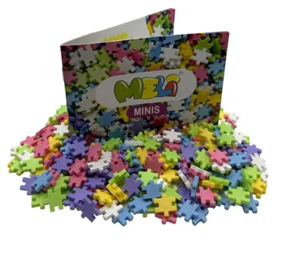 Produktbild von Meli Minis Pastel 1200 – Kreatives Konstruktionsset mit über 1000 Teilen