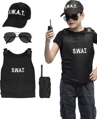 Produktbild von S.W.A.T. Kostümset für Kinder Kindergröße: 128-146