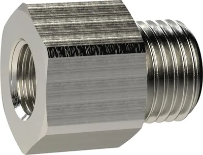 Produktbild von Riegler Reduziernippel lang, G 3/8 a., G 3/8 i., SW 19, Messing vern.